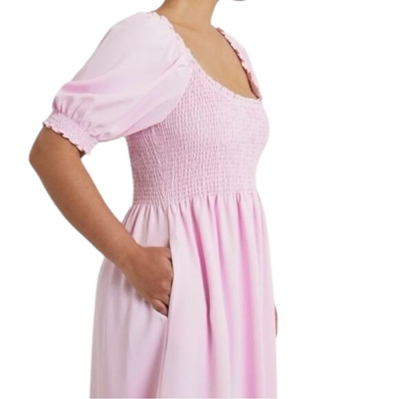 Hill House The Louisa Nap Midi Dress NWT Sold Out!! Ballerina Pink Medium - Picture 5 of 6